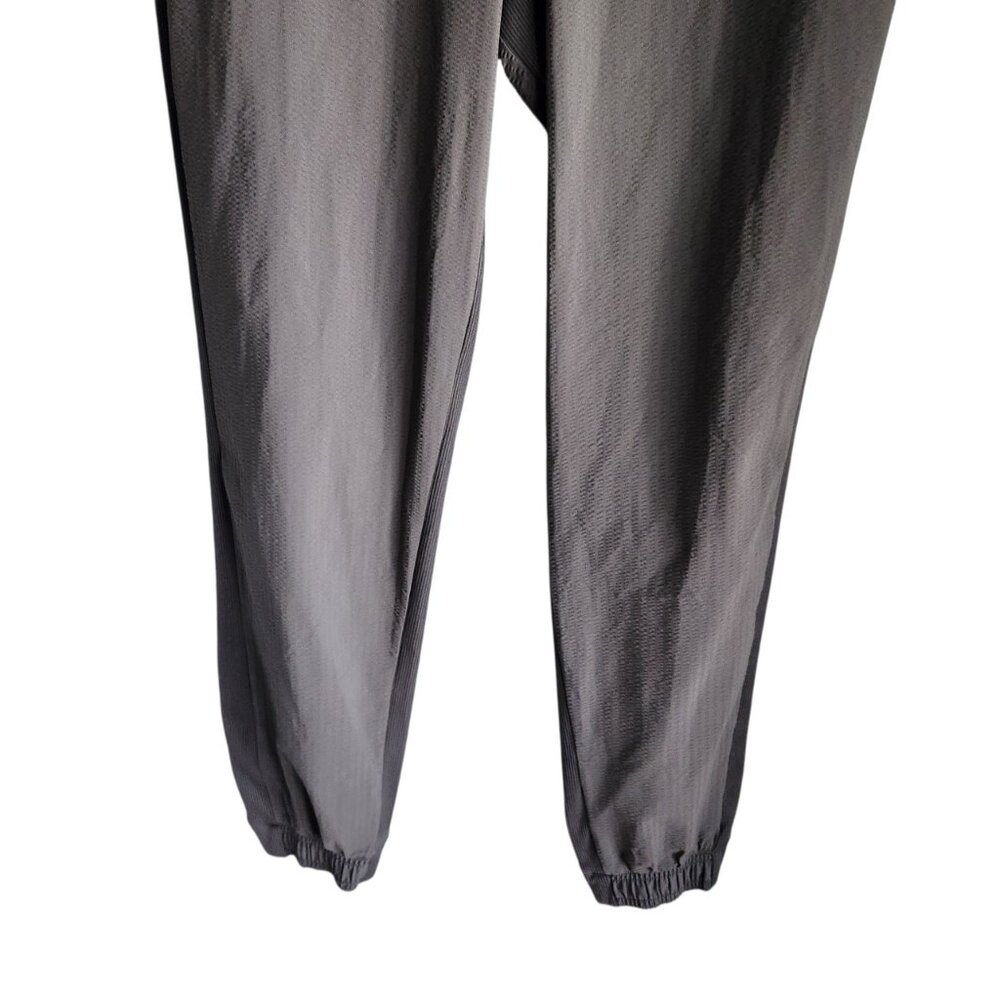 Athleta Pants 10 Green Women's Textured Brooklyn Jogger Pant Seersucker - Picture 3 of 11